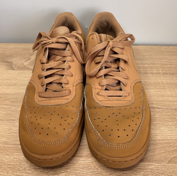 Nike Court Vision Low 'Flax Twine' Mens Tan/Brown Low-top Sneakers Size 10.5 - Picture 2 of 7